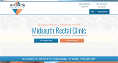 Desktop Screenshot of midsouthrectalclinic.com